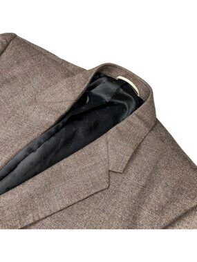 Shipley & Halmos Men’s 100% Wool 2-Button Blazer Brown • 42R US